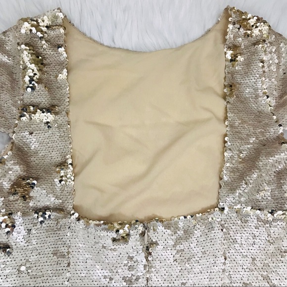 Sam Edelman Sequin Cap Sleeve Shift Dress - Picture 6 of 16